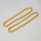Stylish Gold Plated Curb Link Beaded Anklets - K Supreme
