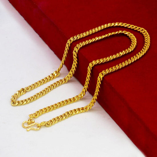 Stylish Gold Plated Men's Cuban Curb Link Chain - K Supreme