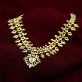 Traditional Gold Plated Designer Flower Buds Bridal Necklace - K Supreme