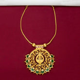 Traditional Gold Plated Lakshmi Palakka Pendant Necklace for Women - K Supreme