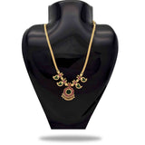 Traditional Kerala Mango Necklace- 2 Stone- Green