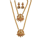 Traditional Matte Gold Plated Lakshmi Bridal Jewellery Set - KSupreme
