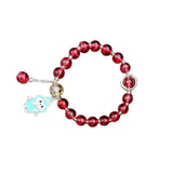 Trendy Fashion Crystal Beaded Labubu Charm Bracelet - K Supreme