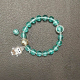 Trendy Fashion Crystal Beaded Labubu Charm Bracelet - K Supreme