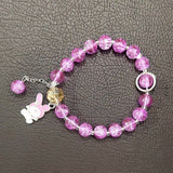 Trendy Fashion Crystal Beaded Labubu Charm Bracelet - K Supreme