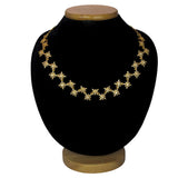 Trendy Gold Plated CZ Stone Necklace-1