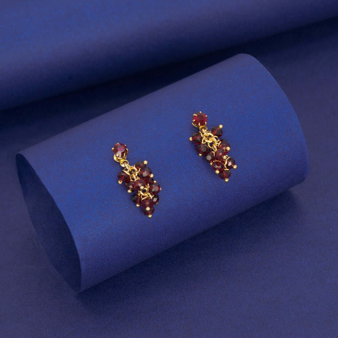 Trendy Gold Plated Crystal Drop Earrings - K Supreme
