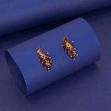 Trendy Gold Plated Crystal Drop Earrings - K Supreme