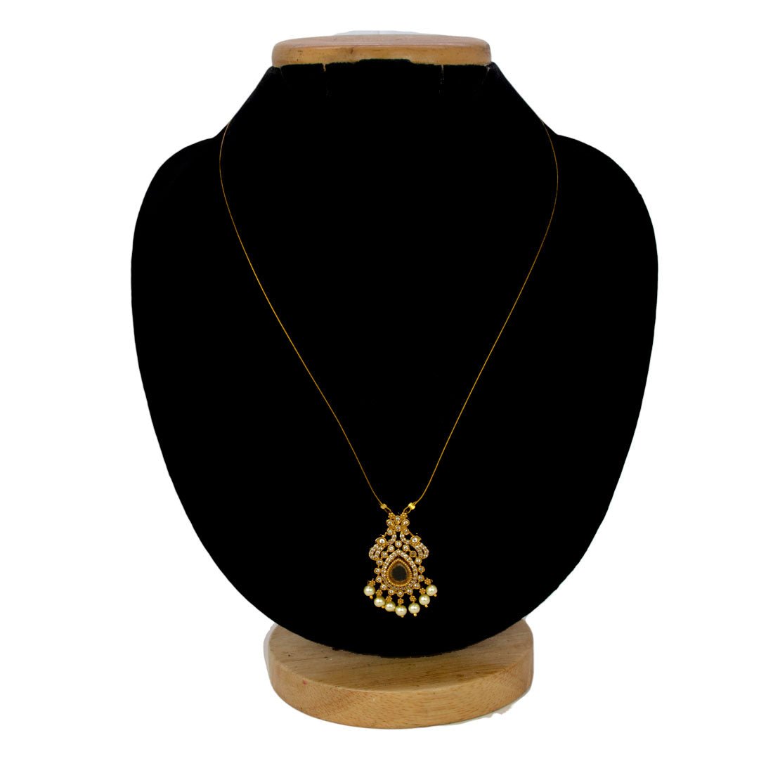 Trendy Invisible Chain CZ Victorian Pendant Necklace - KSupreme
