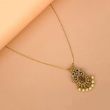 Trendy Invisible Chain CZ Victorian Pendant Necklace - KSupreme