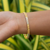 Gold-Plated Designer Dual-Tone Bangles