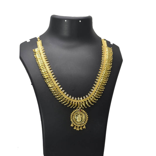 Gold Plated Traditional CZ Pulinakham Necklace