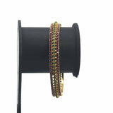 Alluring Premium Gold Plated Ruby Emerald Bangle