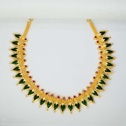 Elegant Kerala Traditional Gopi Design Necklace