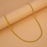 Gold Plated Three Layer Beads Lee Chain For Girls