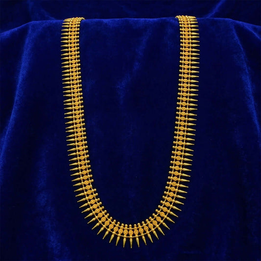 Alluring Gold Plated Pichimottu/Jasmine Long Chain