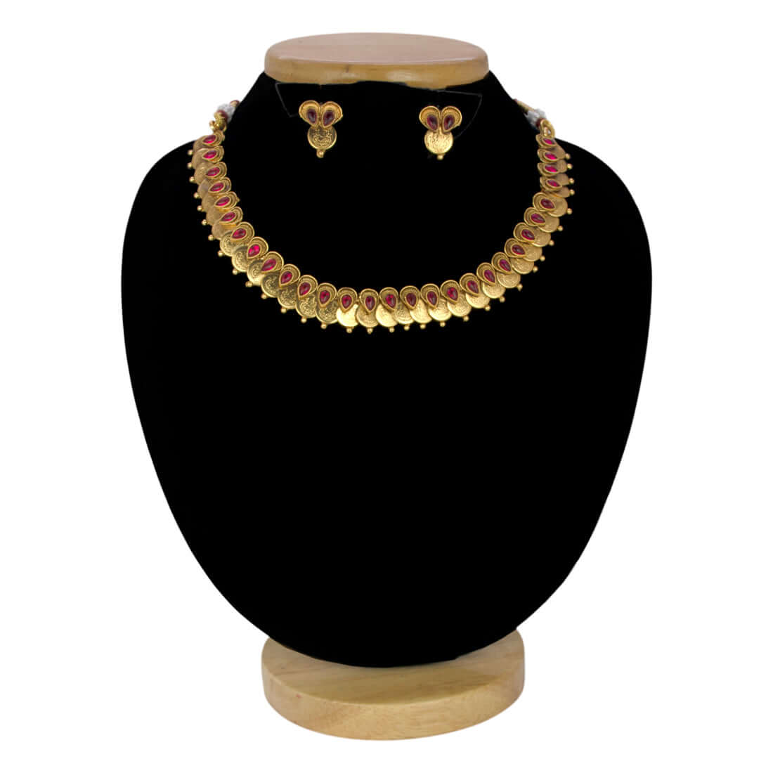 Red Kemp Teardrop Lakshmi Coin