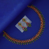 ആന്റിക് സെമി-പ്രെഷ്യസ് സ്റ്റോൺ പാർട്ടി വെയർ നെക്ലേസ് സെറ്റ് 