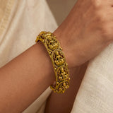 Antique Gold Plated Lakshmi Kada Bangle