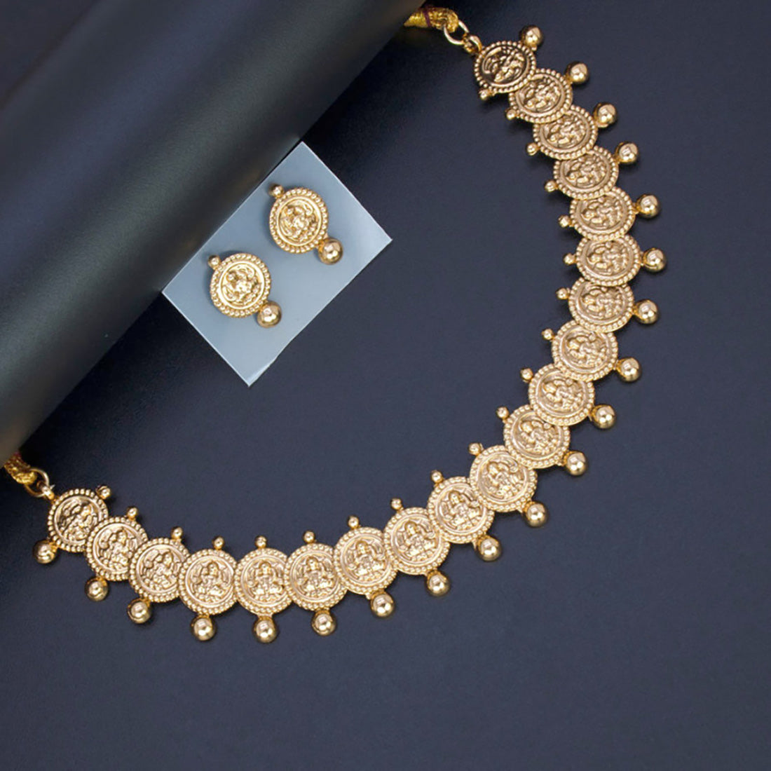 Antique Traditional Lakshmi Kasu Coin Necklace