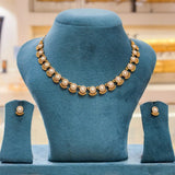 Antique Pearl and CZ Stone Victorian Necklace Set