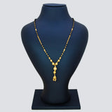 Gold Plated CZ Stone Ball Pendant Mangalsutra Necklace