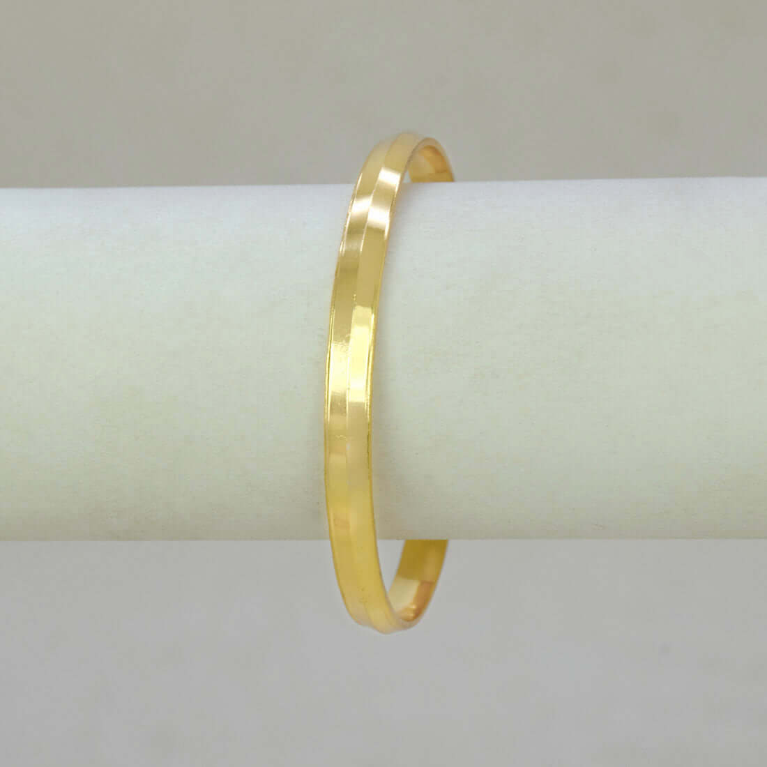 Kada-Style Gold Plated Bangle for Baby Boys displayed on a neutral background.