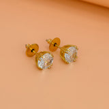 Classic-Round-CZ-Stud-Earring
