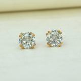 Classic-Round-CZ-Stud-Earrings