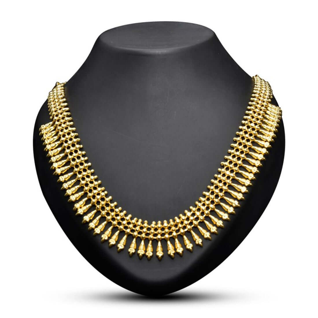 Contemporary-Design-Gold-Plated-Bridal-Necklace