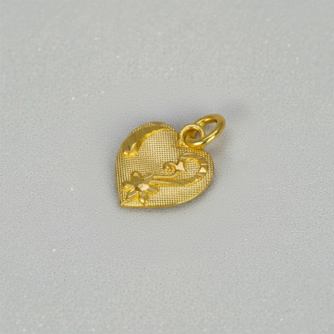 Cute Micro Gold Plated Designer Heart Pendant
