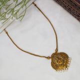 Victorian Style Lakshmi Kemp Stone Pendant Chain