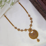 Victorian Antique Chandbali Pendant Necklace