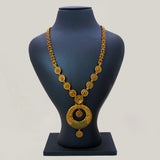 Antique Gold Plated Floral Victorian Long Necklace