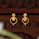 Small Gold Plated Twisted Hoop Earrings For Kids