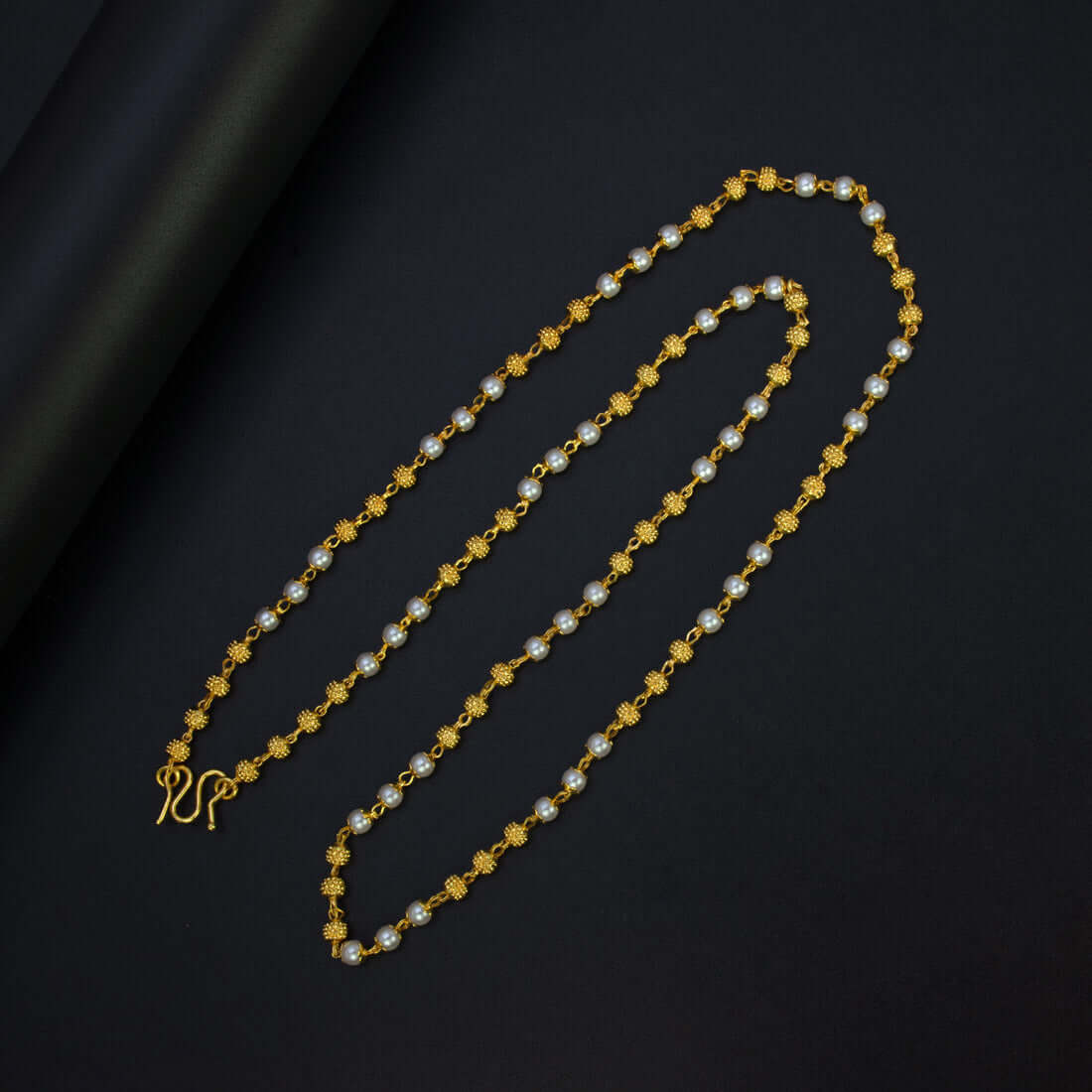 Decorative-Gold-Plated-Pearl-Beaded-Chain