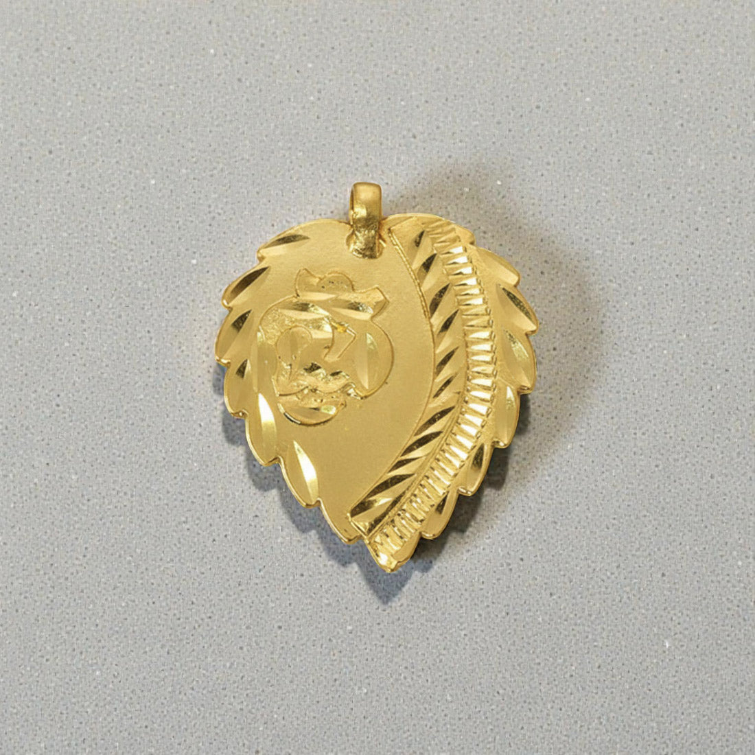 Designer Gold Plated Om Ila Thali Pendant