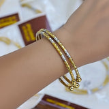 Dual-Tone-Textured-Openable-BangleSet