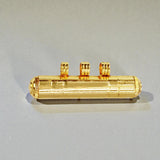 Elegant Cylindrical Gold Plated Amulet