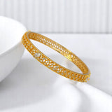 Elegant Gold Plated American Diamond Net Bangle