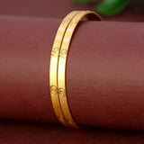 Elegant Matte Gold Plated Designer Bangles