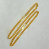 Elegant-Gold-Plated-Flat-Mesh-Anklets