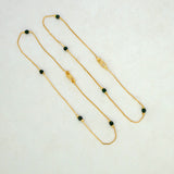 Elegant-Gold-Plated-Green-Crystal-Anklet