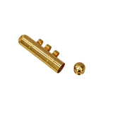 Elegant Cylindrical Gold Plated Amulet