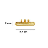 Elegant Cylindrical Gold Plated Amulet