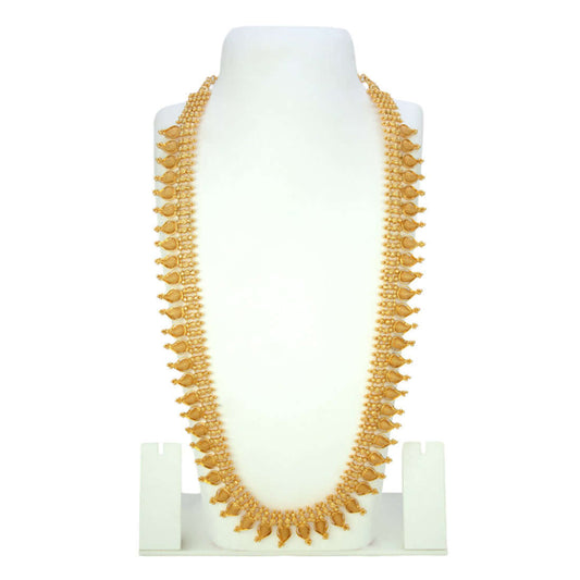 Elegant Gold Plated Net Mango Long Haram