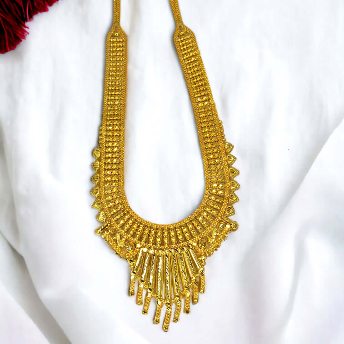 Enchanting Traditional Gold Plated Lappa Bridal Rani Haram