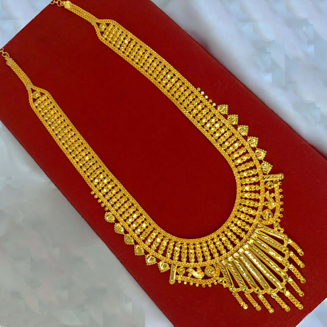 Enchanting Traditional Gold Plated Lappa Bridal Rani Haram