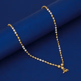 उत्तम डिजाइनर सुनहरे मोतियों का हार 