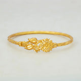 Gold Plated Floral Bouquet Bangle